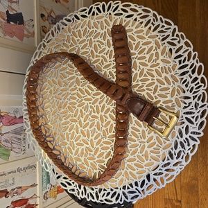 County Seat brown leather belt Sz M